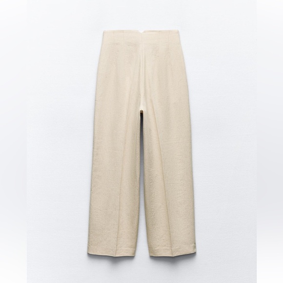 NWT Zara High waisted straight cut pants - Picture 4 of 6